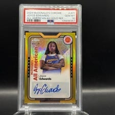 2024 Topps Chrome McDonald's All-American All-American Autographs Refractor Joyce Edwards #SMS-JOY card