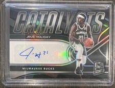 2021-22 Panini Spectra Catalysts Signatures Jrue Holiday #CAS-JRU card
