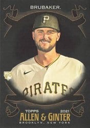2021 Topps Allen & Ginter X Base Set JT Brubaker #182 card