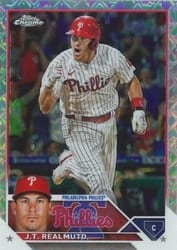 2023 Topps Chrome Logofractor Edition Base Set JT Realmuto #30 card