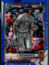 2021 Bowman Draft Sapphire JT Schwartz #BDC-61 card