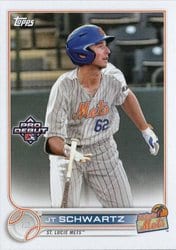 2022 Topps Pro Debut Base Set JT Schwartz #PD-177 card