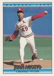 1992 Donruss Base Set Juan Agosto #37 card