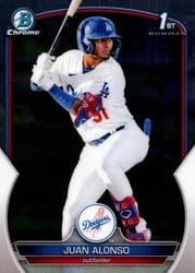 2023 Bowman Chrome Prospects Juan Alonso #BCP-137 card