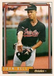 1992 Topps Base Set Juan Bell #52 card