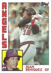1984 Topps Base Set Juan Beniquez #53 card