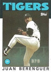 1986 Topps Base Set Juan Berenguer #47 card