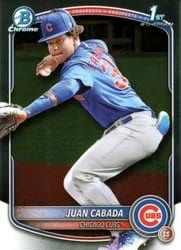 2025 Bowman Chrome Prospects Juan Cabada #BCP-207 card