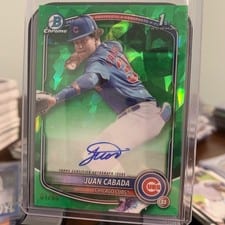 2025 Bowman Chrome Sapphire Edition Prospect Autographs Juan Cabada #CPSA-JC card
