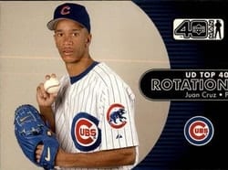 2002 Upper Deck 40-Man Base Set Juan Cruz #1144 card