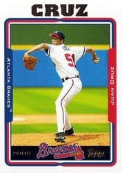 2005 Topps Base Set Juan Cruz #162 card