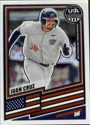 2026 Panini Stars & Stripes Prizm Base Set Juan Cruz #24 card