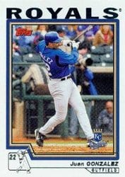 2004 Topps Base Set Juan Gonzalez #604 card
