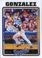 2005 Topps Base Set Juan Gonzalez #188 card