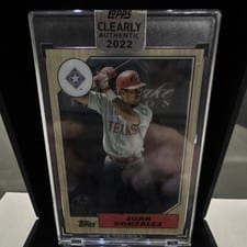2022 Topps Clearly Authentic 1987 Topps Baseball Autographs Juan Gonzalez #87TBA-JG card