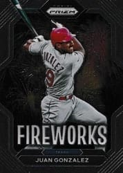 2023 Panini Prizm Fireworks Juan Gonzalez #F14 card
