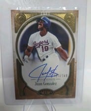 2023 Topps Tier One Prime Performers Autographs Juan Gonzalez #PPA-JG card