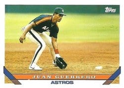 1993 Topps Base Set Juan Guerrero #414 card