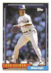 1992 Topps Base Set Juan Guzman #662 card