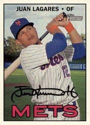 2016 Topps Heritage Base Set Juan Lagares #502 card