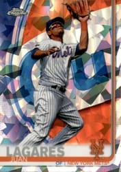 2019 Topps Chrome Sapphire Edition Base Set Juan Lagares #381 card