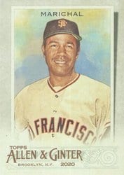2020 Topps Allen & Ginter Base Set Juan Marichal #124 card