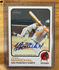 2022 Topps Heritage Real One Autographs Juan Marichal #ROA-JM card