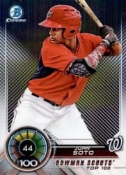 2018 Bowman Scouts Top 100 Juan Soto #BTP-44 card