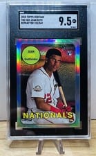 2018 Topps Heritage Juan Soto Chrome Refractor #THC-502 card