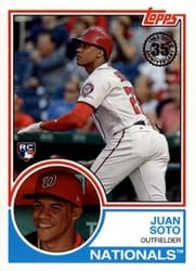 2018 Topps Update 1983 Topps Juan Soto #83-12 card
