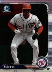 2019 Bowman Chrome Base Set Juan Soto #44 card