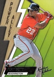 2019 Panini Leather & Lumber Power Alley Juan Soto #PA-7 card
