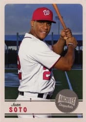 2019 Topps Archives Snapshots Base Set Juan Soto #AS-JS card
