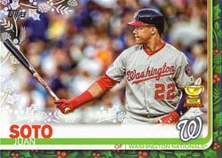 2019 Topps Holiday Base Set Juan Soto #HW8 card