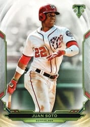 2019 Topps Triple Threads Base Set Juan Soto #96 card