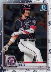 2020 Bowman Chrome Base Set Juan Soto #54 card