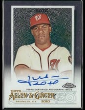 2020 Topps Allen & Ginter Chrome Autographs Juan Soto #ACG-JS card