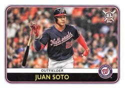 2020 Topps Big League Base Set Juan Soto #111 card