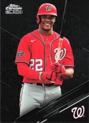 2020 Topps Chrome Black Base Set Juan Soto #60 card