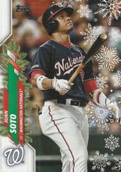 2020 Topps Holiday Base Set Juan Soto #HW196 card