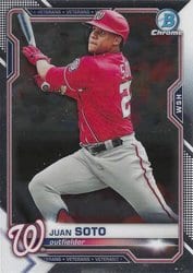 2021 Bowman Chrome Base Set Juan Soto #84 card