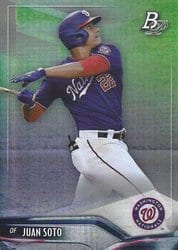 2021 Bowman Platinum Base Set Juan Soto #73 card