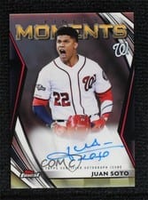 2021 Finest Moments Autographs Juan Soto #FMA-JS card