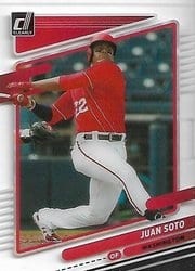 2021 Panini Chronicles Clearly Donruss Juan Soto #5 card