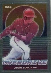 2021 Panini Chronicles Overdrive Juan Soto #13 card