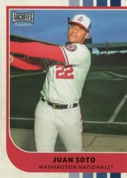 2021 Topps Archives Snapshots Base Set Juan Soto #21 card