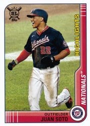 2021 Topps Big League Base Set Juan Soto #290 card