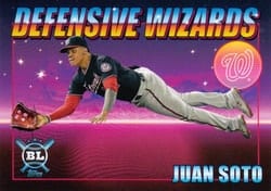2021 Topps Big League Defensive Wizards Juan Soto #DW-14 card