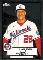 2021 Topps Chrome Platinum Anniversary Base Set Juan Soto #144 card
