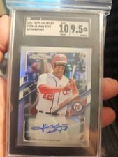 2021 Topps Chrome Update Autograph Juan Soto #CUSA-JS card